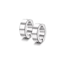 1 par/6 pares de brincos magnéticos de aço inoxidável para homens e mulheres, brincos de argola com clipe em aço sem piercing CZ para todas as idades