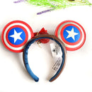 Diadema con orejas de Minnie y lazos grandes de Disney, ideal para disfraz de cosplay, de peluche, para adultos y niños. 