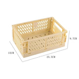 Plastic Foldable Storage Box Collapsible Crate Basket Stackable Cute Makeup Jewelry Toys Boxes for Storage Box Portable Organizer 