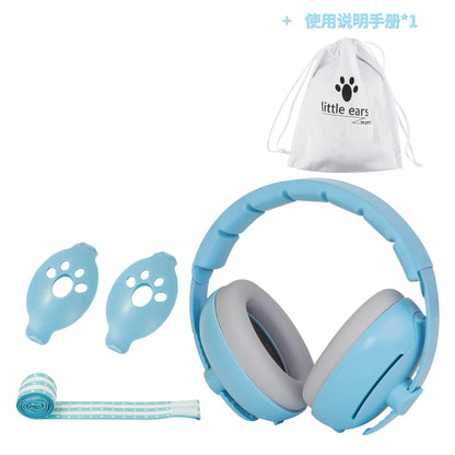 Auriculares con cancelación de ruido y protección auditiva para bebés, diseño convertible 2 en 1, orejeras con reducción de ruido para bebés que mejoran el sueño.