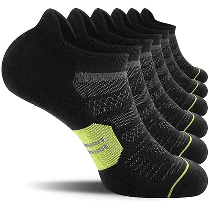 3/6 pairs of breathable and non slip invisible boat socks for men and women, ankle running socks, outdoor fitness socks