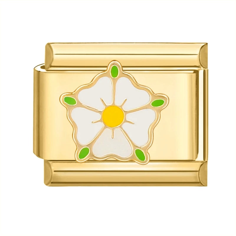 FUNIQUE-Aço Inoxidável Ouro Charme Links, Borboleta, Café, Vela, Barco, Italiano, Fits 9 milímetros Pulseira, Fazer Jóias, DIY