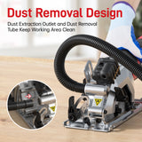 Geevorks Mini Circular Saw 4.8 Amp 4-1/2 Inch Compact Circular Saw 3700RPM Electric Circular Saws with Laser Cutting Guide