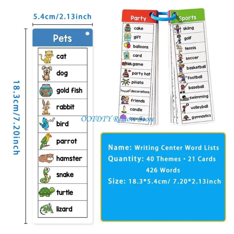 High Frequency Sight Words Double-Sided Study Cards English Words Reading Cards For English Language Learning
