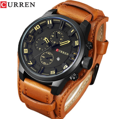 CURREN Men's Watches Top Brand Luxury Fashion&amp;Casual Business Quartz Watch Date Waterproof Wristwatch Relogio Masculino