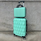 Luggage Set of 2 Pieces, Carry-On Luggage Bag 20inch Portable Small Suitcase Set 14inch Handbag Trolley Case with Universal Wheels Lightweight Travel Gift Code Lock Suitcase