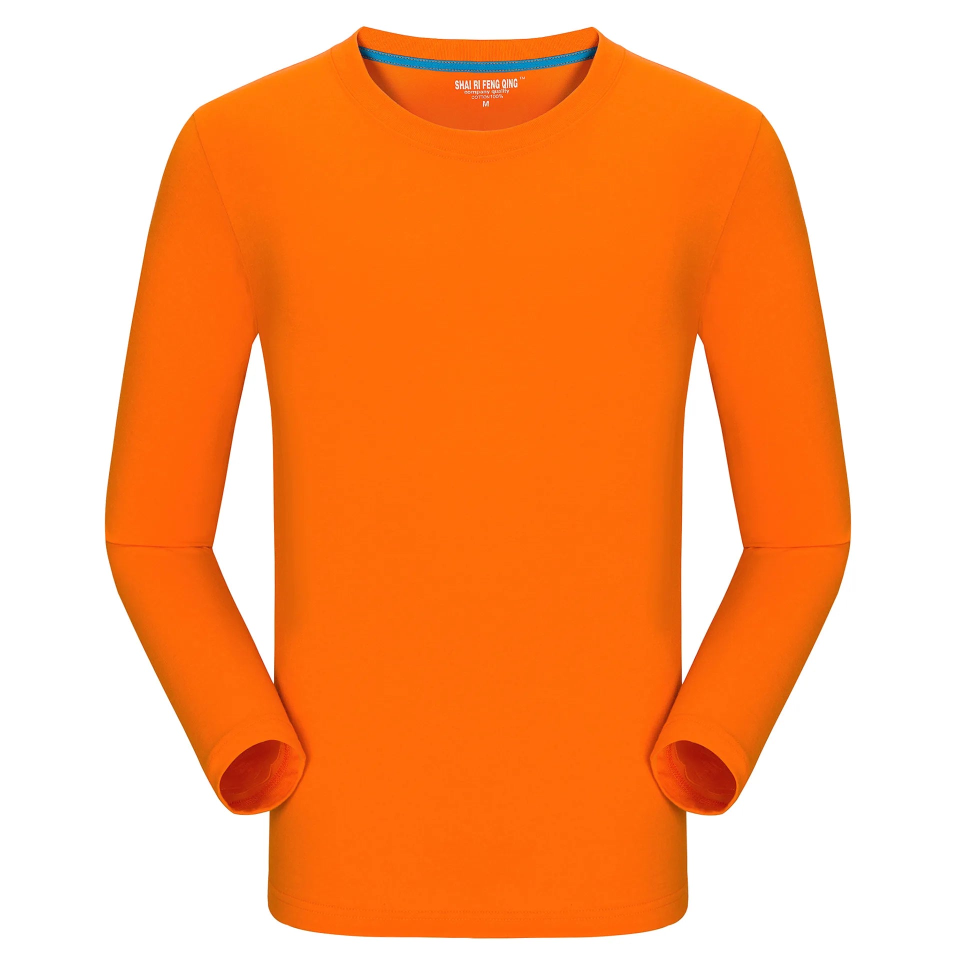 MRMT Brand New Men's T-Shirt 100% Cotton Tshirts Crew Neck Long Sleeve Men T Shirt Tops Tees for Male Pure Cotton Man Clothing
