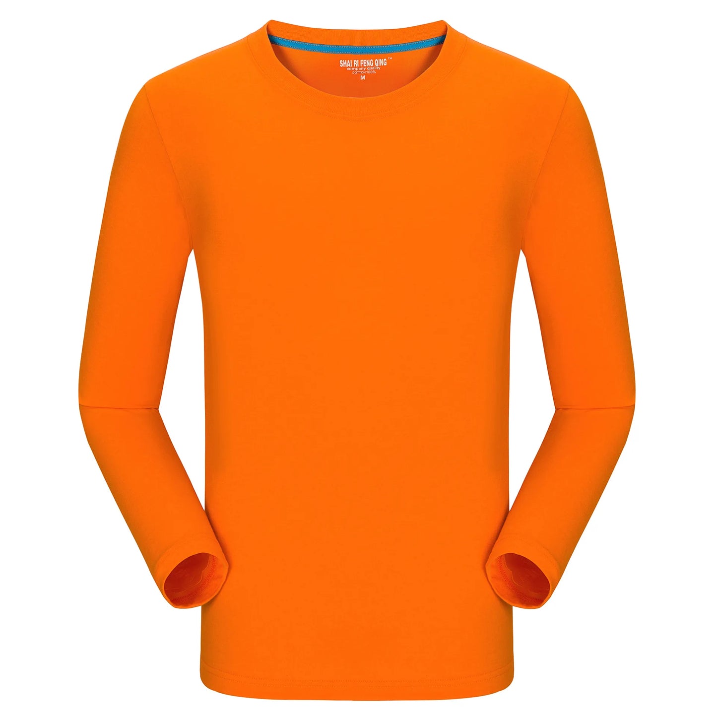 MRMT Brand New Men's T-Shirt 100% Cotton Tshirts Crew Neck Long Sleeve Men T Shirt Tops Tees for Male Pure Cotton Man Clothing