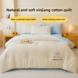 100% Cotton Filled Super Soft Autumn Winter Quilt Lightweight Fluffy Warm Duvets Core Grade A Comfort Quilted Double Comforter