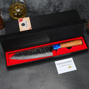 Damascus Chef's Knife Professional 67 Floors Vg-10 Japanese Kitchen Knife Chef's Meat Cleaver Knives For Kitchen  Wooden Handle