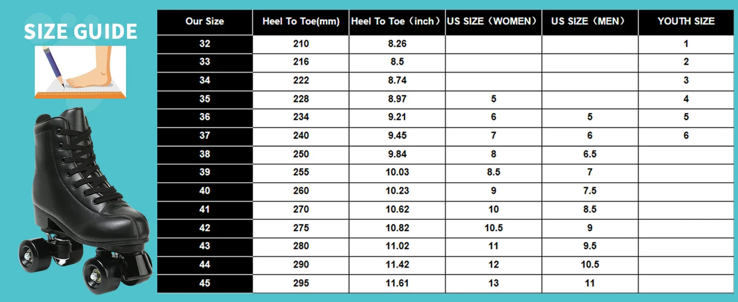 Hot Sale High Quality Two-row Roller Skates  for Woman and Man