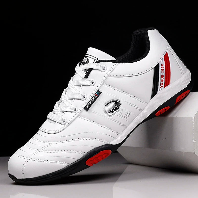 Men's Sports Shoes Leather Waterproof Running Sneakers Luxury Walking Gym Shoes Man Non-slip Training Sneakers Flat Shoes Tennis