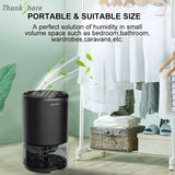 Electric Dehumidifier Moisture Absorbers Air Dryer With 1000ml Water Tank Quiet Air Home Dehumidifier For Bedroom Wardrobe