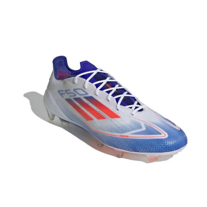 Adidas F50 Elite FG Low-Top Men football boots Cushioning rebound Soccer shoes Light and flexible sneaker Soft and cosy blue