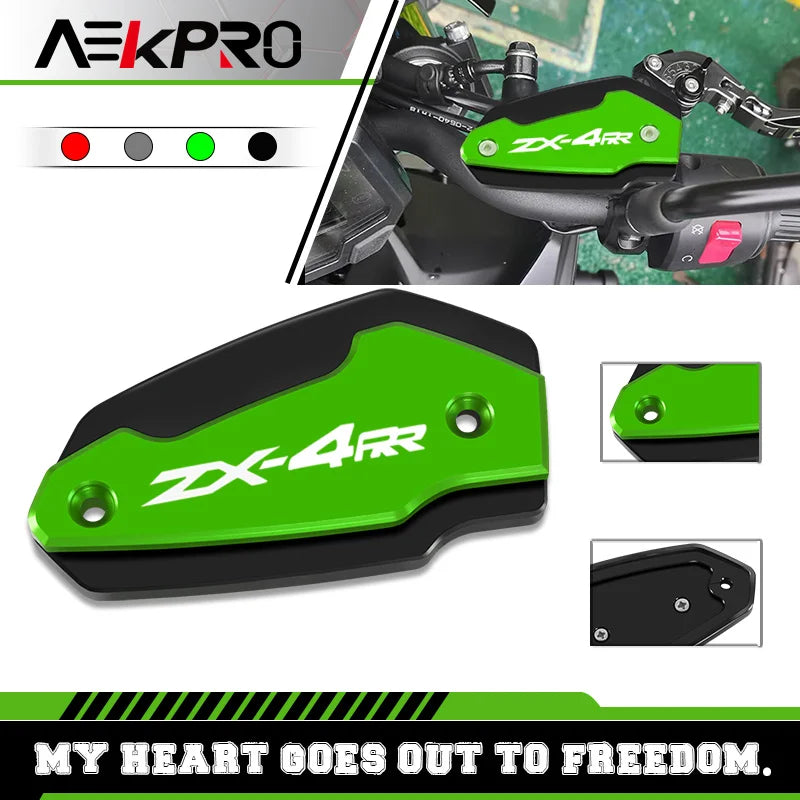 Newest Oil Cup Cover For ZX4R ZX4RR ZX25R Motorcycle Front Brake Fluid Reservoir Cap Master Cylinder Tank Cover zx4r zx4rr