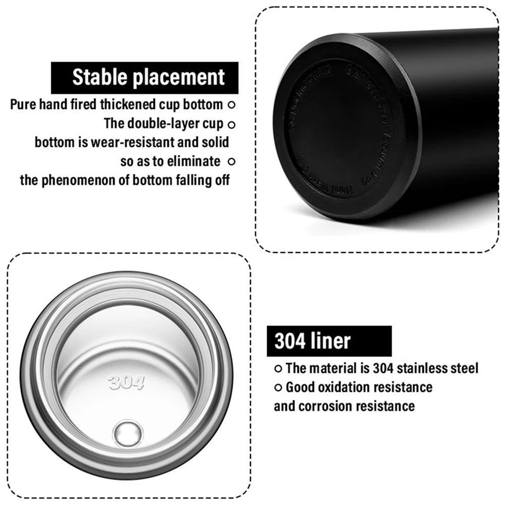 Termo inteligente con pantalla de temperatura, de acero inoxidable 304, con aislamiento al vacío, para BMW M Performance.