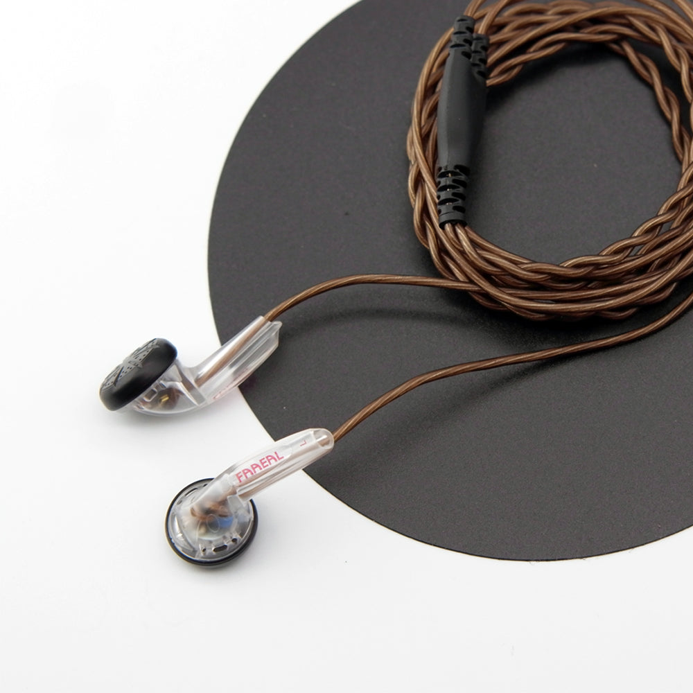 Auriculares FAAEAL Rosemary de cabeza plana, estándar de 3,5 mm/TRRS de 4,4 mm y 2,5 mm, balanceados, 150 ohmios, para música de bajos de alta fidelidad.