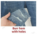 XL-6XL Plus Size jeans for Women Mom Jeans Woman Elastic High Waist Blue BaggyJeans Denim Ripped Jeans Female Harem Pants