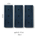 3 piezas azul oscuro