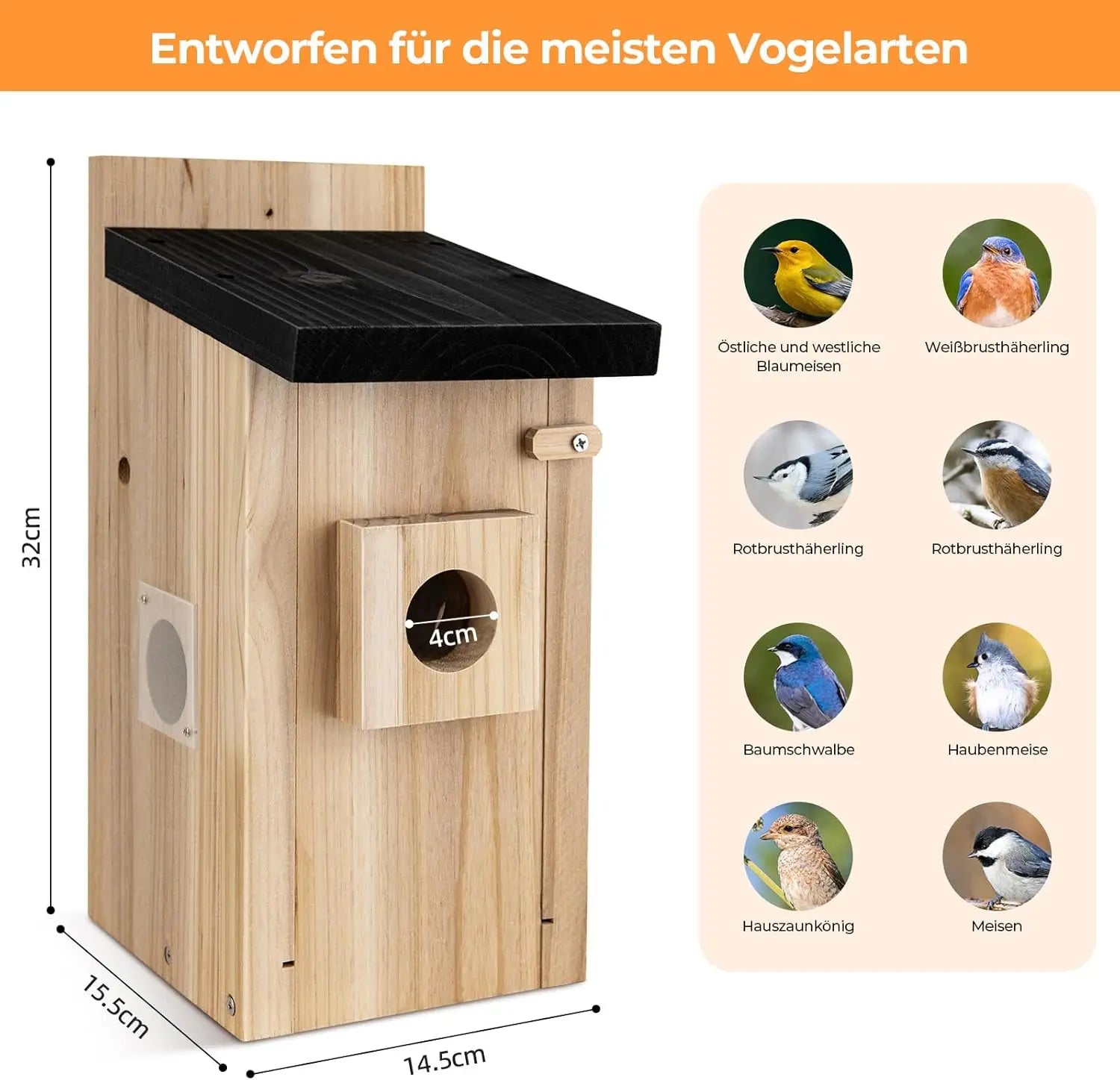 Real-time observation of nest construction 5 million pixel Outdoor Birdhouse camera DIY birdhouse nest box with camera