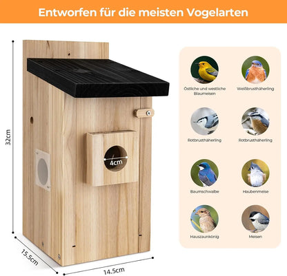 Real-time observation of nest construction 5 million pixel Outdoor Birdhouse camera DIY birdhouse nest box with camera
