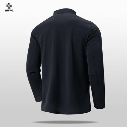 SBWL 2024 new autumn/winter men's outdoor sports running mountaineering cycling fitness long sleeve breathable elastic T-shirt