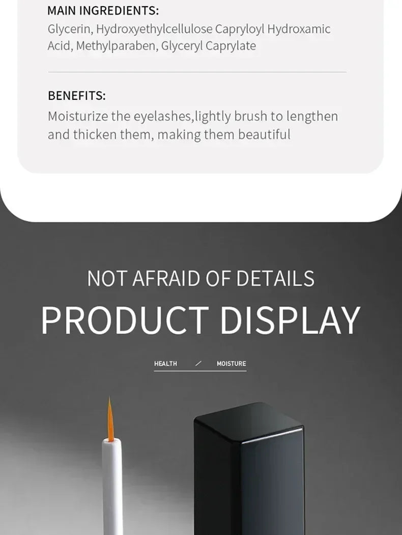 Fast Eyelash Growth Serum Natural Eyelash Eyebrow Enhancer Longer Fuller Thicker Lashes Nourish Treatment Eye Beauty Care Makeup