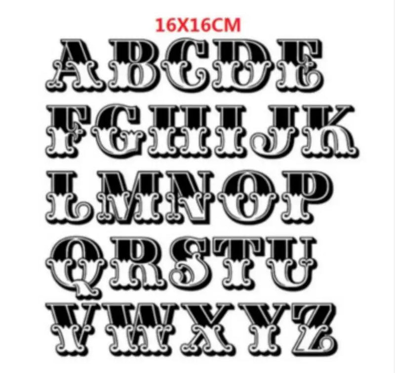 Letter Metal Cutting Dies Stencil Template Die Cut Scrapbooking Embossing Dies Art Decoration Craft Knife Mold