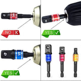 Impact Grade 105 Degree Right Angle Drill Extension for Screwdriver Bit Power Hand Tool Part Nut Attachment