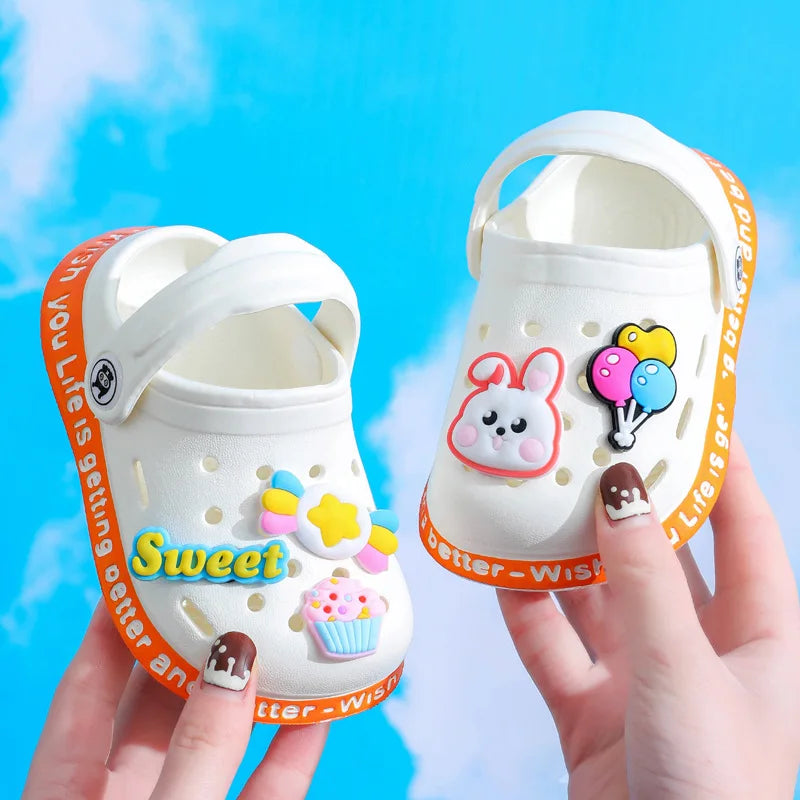 Kids Slippers For Boys Girls Cartoon Shoes Summer Toddler Flip Flops Baby Indoor Slippers Beach Swimming Slippers for Children