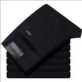 Wthinlee New Business Men's Jeans Casual Straight Stretch Fashion Classic Blue Black Work Denim Trousers Male Brand Clothing