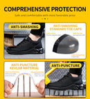 New Styles Men Safety Boots With Steel Toe Cap Anti-smash Work Sneakers Safety Shoes Men IndestructibleWork Boots Tactical Boots