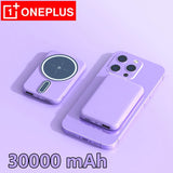 OnePlus 30000mAh Magnetic Wireless Power Bank 22.5W PD Super Fast Charging Portable Battery Charger For IPhone Huawei Samsung