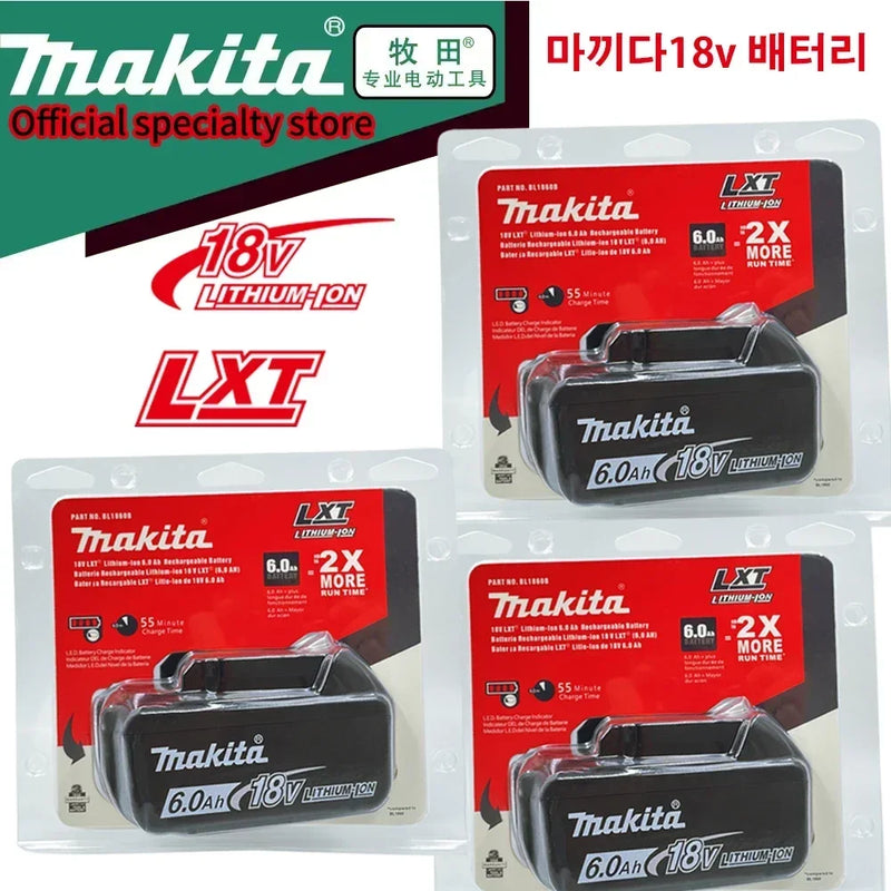 100% Genuine Makita 18v 6.0Ah Replacement battery bl1850b BL1850 bl1860 bl 1860 bl1830 bl1815 bl1840 LXT400 for makita tools