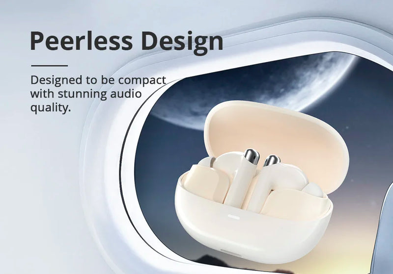 Auriculares inalámbricos Bluetooth Tronsmart Sounfii R4 con reducción de ruido de llamadas de cuatro micrófonos y 28 horas de reproducción.