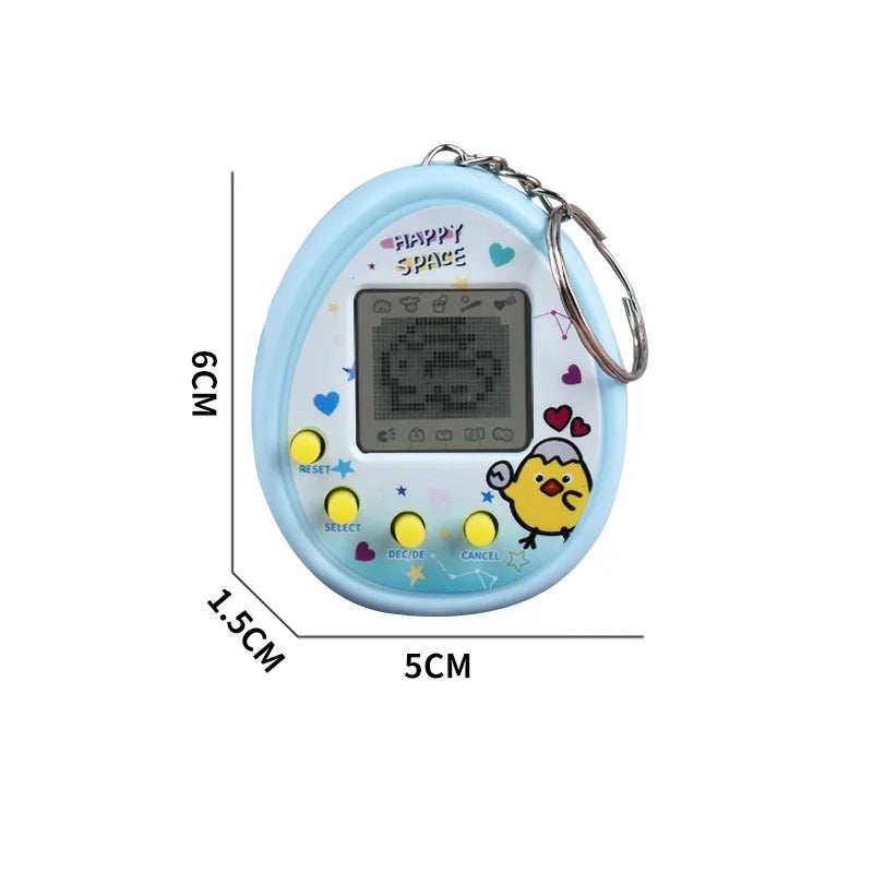 Mascotas electrónicas, juguetes virtuales, Tamagotchi, animales cibernéticos digitales nostálgicos, juguetes para niños.