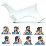 Men Beard Styling Template Stencil Beard Comb Fits All-In-One Beard Shaping Tool Barber Supplies Professional Beard Accessories