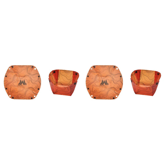 Outdoor Lightweight Folding Tableware Reusable Portable Tableware Combination Plastic Bowl Plate Cup Filter for Camping Hiking