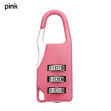 Bags Baggage Door Padlock 3 Dial Digit Combination Secret Safe Code Password Locks Bookbag Anti-theft Backpack Zipper Padlock