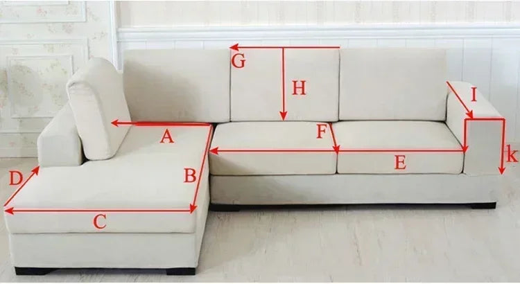 1PC Velvet Thicken Sofa Seat Cover Nordic Universal Sofa Cushion Slipcover Anti-slip L Corner Couch Towel Mat for Living Room