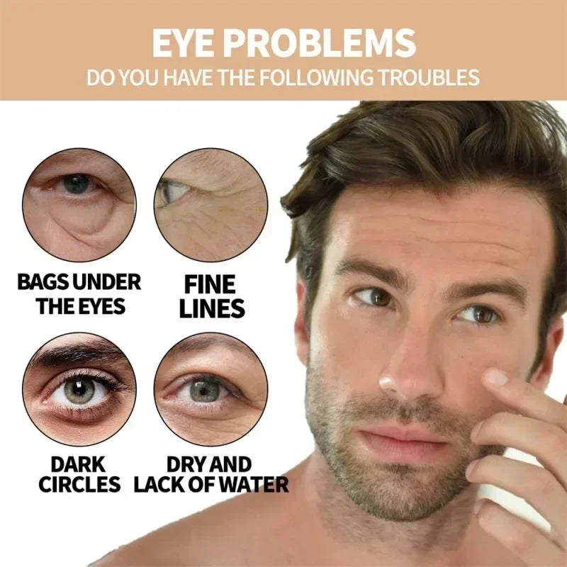 Retinol masculino creme para os olhos saco de olho endurecimento creme de levantamento clareamento olheiras pele dos olhos reparação instantânea soro vara cuidados com a pele