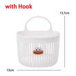 Cute Reusable Kitchen Hanging Baskets Wall-mounted Cartoon Storage Basket Space-Saving Sausage Mouth Organizer