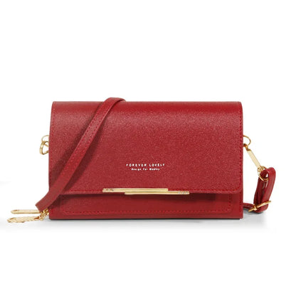 Nuevos bolsos de piel sintética para mujer, multifuncionales, de gran capacidad, tipo bandolera, a la moda, para teléfono