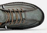 Handmade Leather Men's Casual Slip-On Loafers Breathable Leather Shoes Men's Flat Fashion Moccasins Tooling Shoes Plus Size