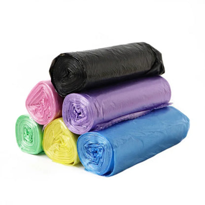 Bolsa de Lixo Descartável Doméstico, Sacos De Lixo De Armazenamento De Cozinha, Saco De Resíduos De Limpeza, Saco De Plástico, 5 Rolos, 1 Pacote, 100Pcs