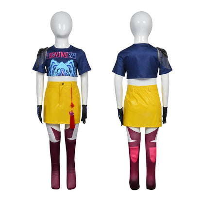 Fantasia KPop Rumi Zoey Cosplay Girls Stage Clothing Demon Hunter Disfraz Costume 6 to 14 Years Halloween Carnival Party Clothes