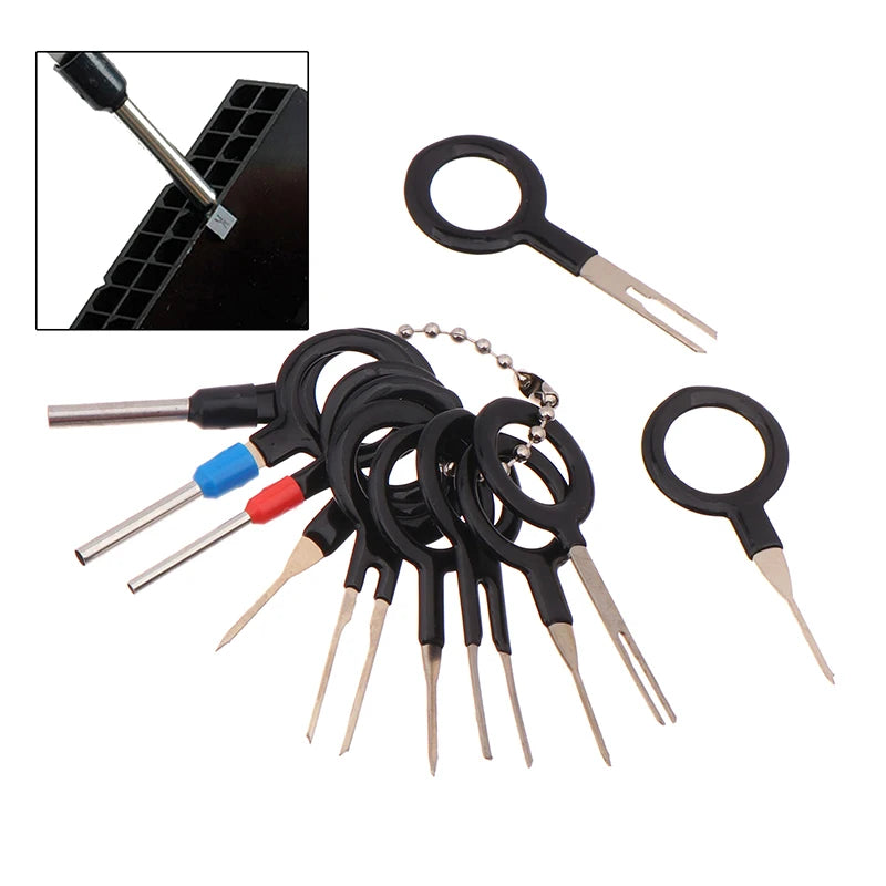 Car Terminal Removal Repair Hand Tools Electrical Wiring Crimp Connector Pin Extractor Kit