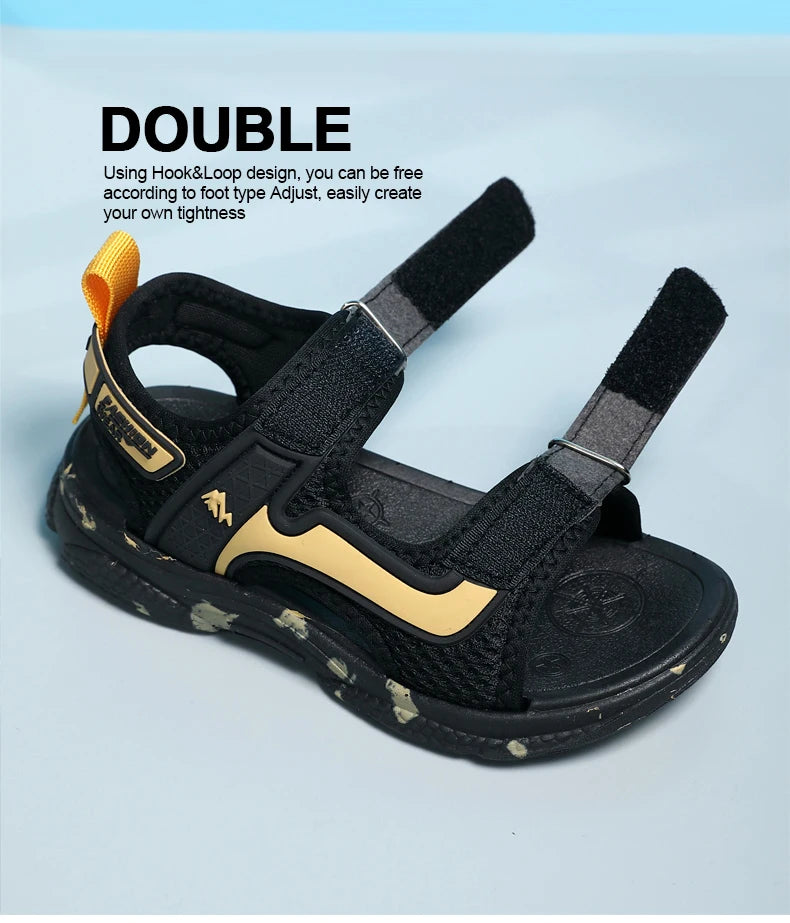 Kids Boys Trendy Camouflage Platform Strap Sandals Lightweight Soft Sole Non-slip Girls Children For Summer Outdoor Beach Shoe