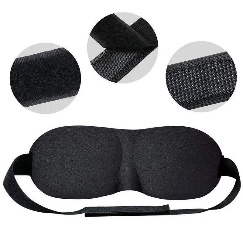 Comfortable Lightweight Eye Cover Soft 3D Contoured Sleeping Mask Breathable Eye Shade for Men and Women Night Travel Rest Aid