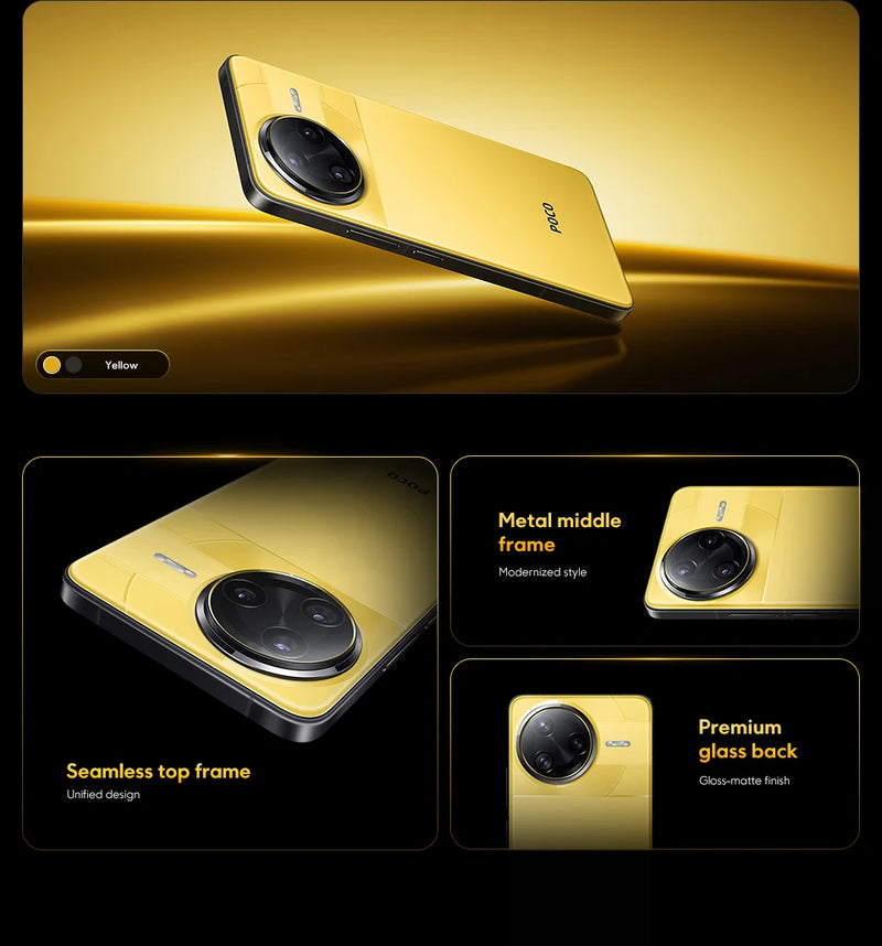 New POCO F7 Ultra Global Version Smartphone Snapdragon®8 Elite 50 MP triple camera with 6.67 "120Hz OIS and 120 W NFC power